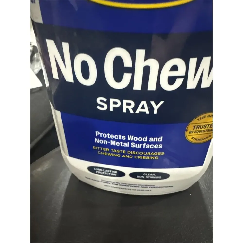 Farnam No Chew Spray 32 oz Bitter Deterrent Stops Chewing & Cribbing Horses Dogs